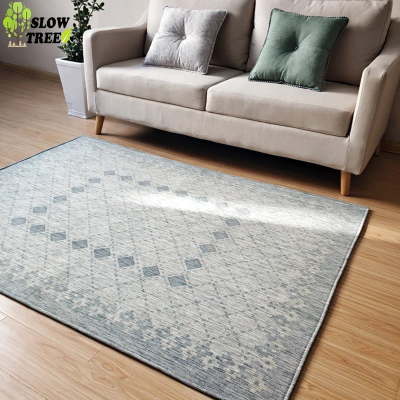 

Slow Tree Chenille Fabric Carpet For Living Room Bedroom Floor Mat Soft Anti-slip Rug Kids Room Carpet Washable