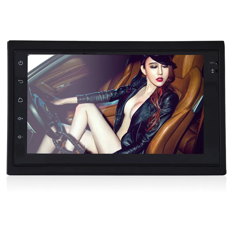 Top Android 6.0 System 2 Din 7 inch Touch Screen MP5 Car GPS Navigator Multimedia USB WIFI Audio Video Player with 8led rear camera 0