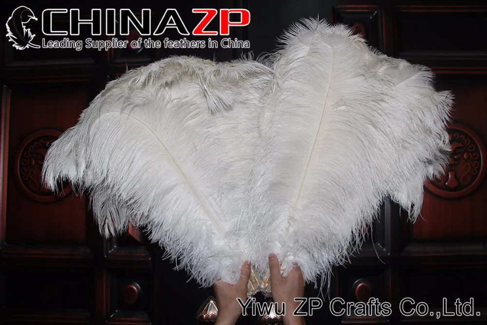 50-55cm white Ostrich Large Drab Wholesale Feathers (7)