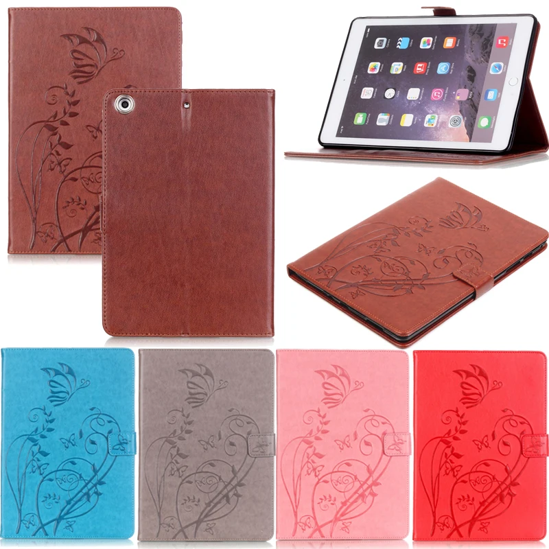 

Tablet Funda For iPad mini 1 2 3 Fashion Butterfly Embossed Leather Magnetic Flip Wallet Case Cover 7.9 inch Coque Shell Stand
