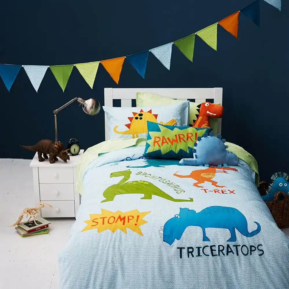 Lucu Kartun Dump Truck Dinosaurus Duvet Cover Kartun Kapal Bajak Laut Anak Anak Set Tempat Tidur Anak Anak Set Tempat Tidur Anak Laki Laki Bed Cover Twin Penuh Bed Cover Twin Dinosaur Duvetdinosaur Duvet