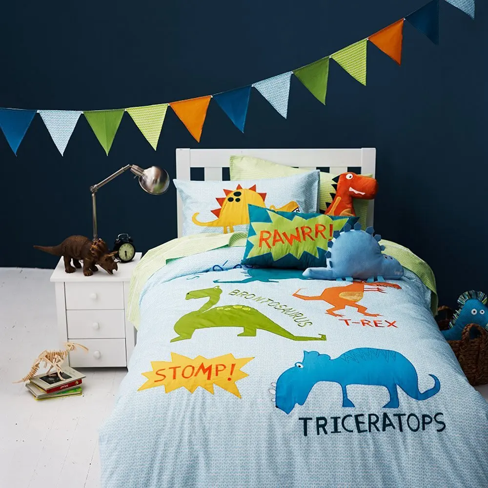 Us 175 0 Nette Cartoon Dump Lkw Dinosaurier Bettbezug Cartoon Pirate Schiff Kinder Bettwasche Set Kinder Bettwasche Set Jungen Bett Abdeckungen Twin