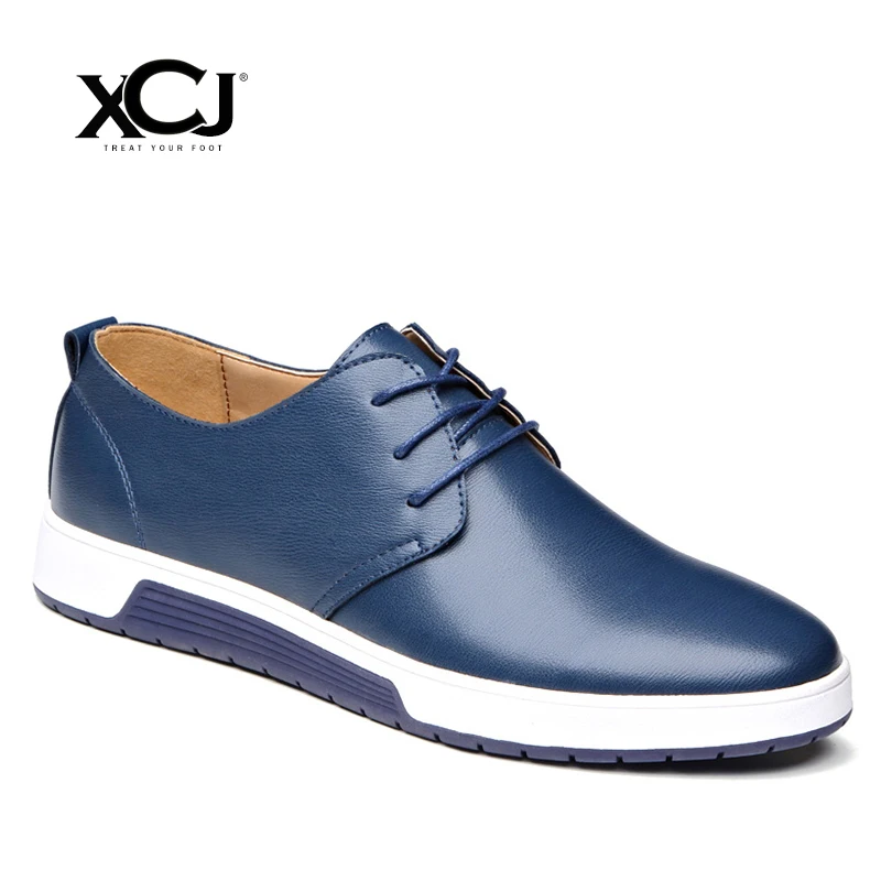 

Split Leather Men Casual Shoes Men Sneakers Brand Men Shoes Plus Big Size 47 48 Flats Slip On Spring Autumn Slip On XCJ