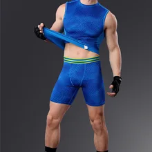 Костюмы для фитнеса без рукавов, 3 цвета, полиэстер, комплект одежды для тренировок, впитывающие пот, быстросохнущие толстовки для мужчин