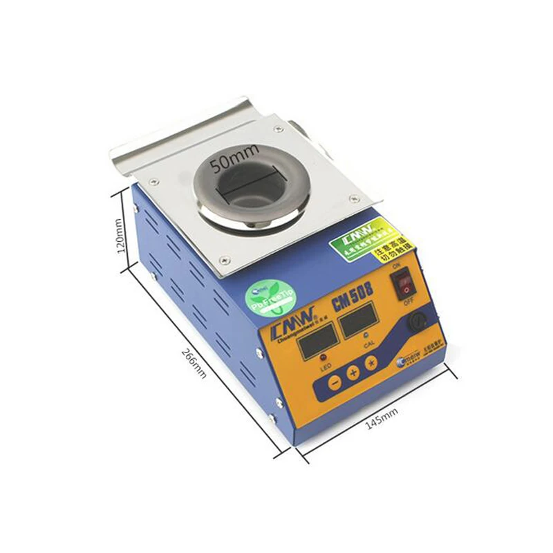 CM-508 280 Вт расплава олова 600 г термометр с цифровым дисплеем adjustableMelting Оловянная печь бессвинцовый припой горшок круглая консервная банка плита 220 В
