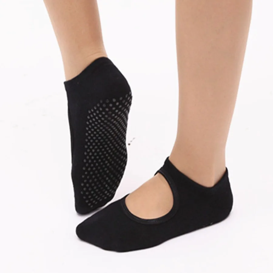 Women Ballet Dance Pilates Socks Backless Professional Fitness Pilates Socks Women Non-slip Dance Pilates Socks Women Grip Socks comfort women socks