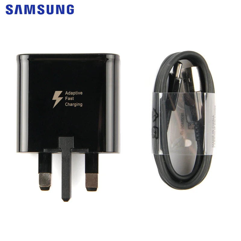 Samsung быстрый адаптер EU/US зарядное устройство для samsung GALAXY S10 S8 S9 Plus A3 A5 A7 note 8 1M type C кабель