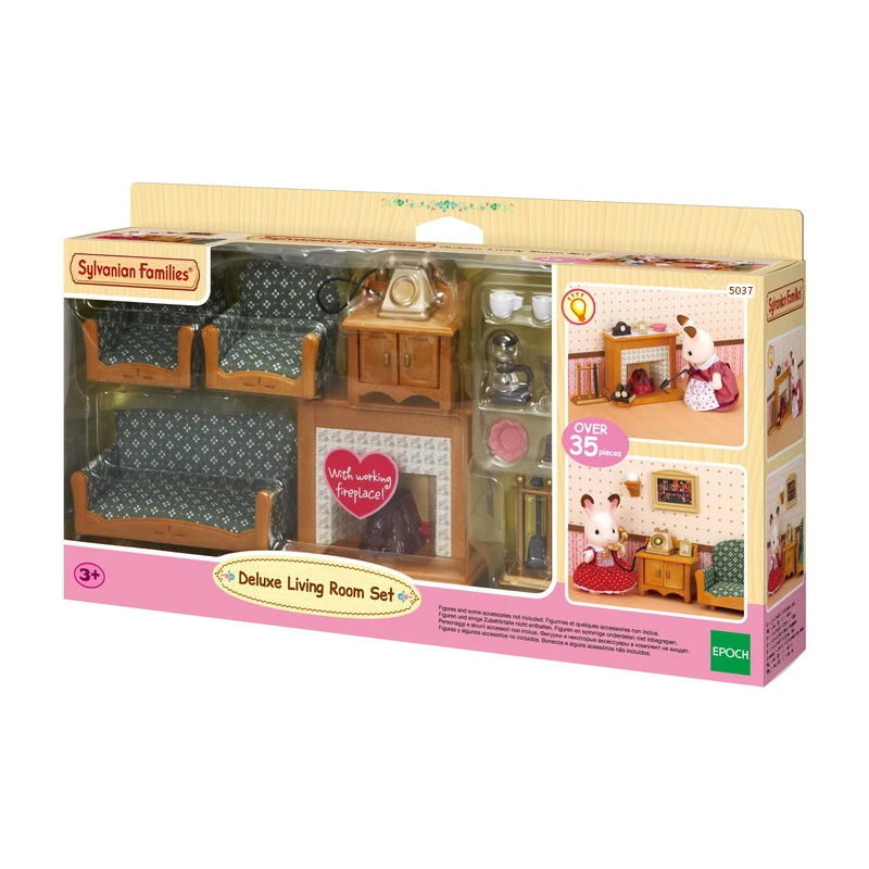 Sylvanian Families кукольный домик мебель интимные аксессуары сцены гостиная и камин Playset без рисунок детская игрушка подарок 5037