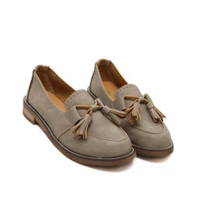 2017 Luxury Brand Designer Shoes 100% Genuine leather Women flats Oxford shoes female British low heel ladies shoes
