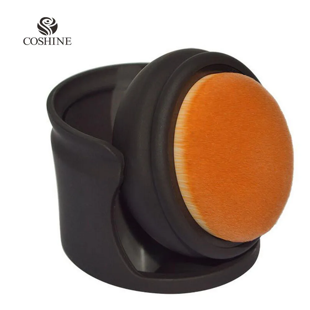 Coshine New Arrival Palm Oval Brush Foundation Makeup Air Brush Loose powder Blush Synthetic Hair Cosmetic