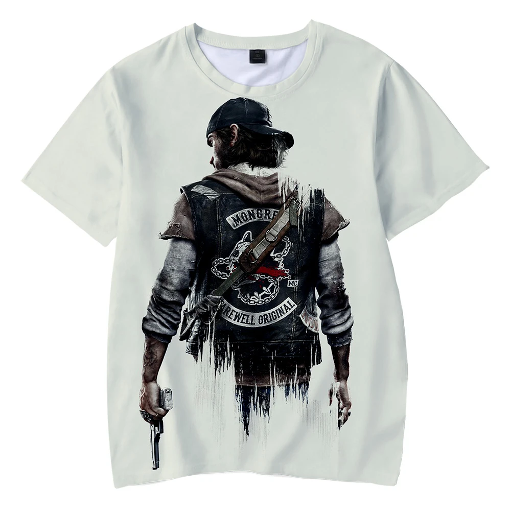 Детская футболка с 3D принтом Days gone летняя для мальчиков и девочек 4 5 6 7 8 9 10 12 лет