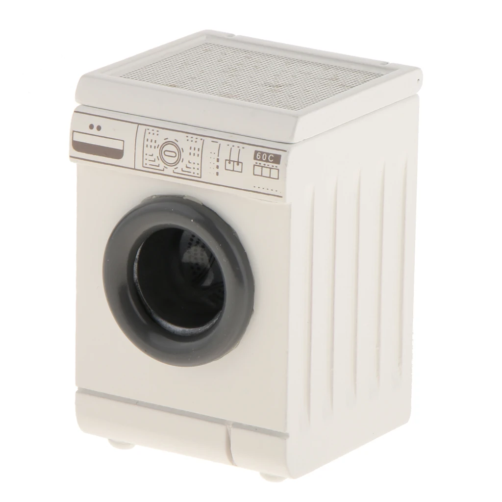 Roller Washing Machine For Dollhouse Miniature Laundry Room Miniature 1/12