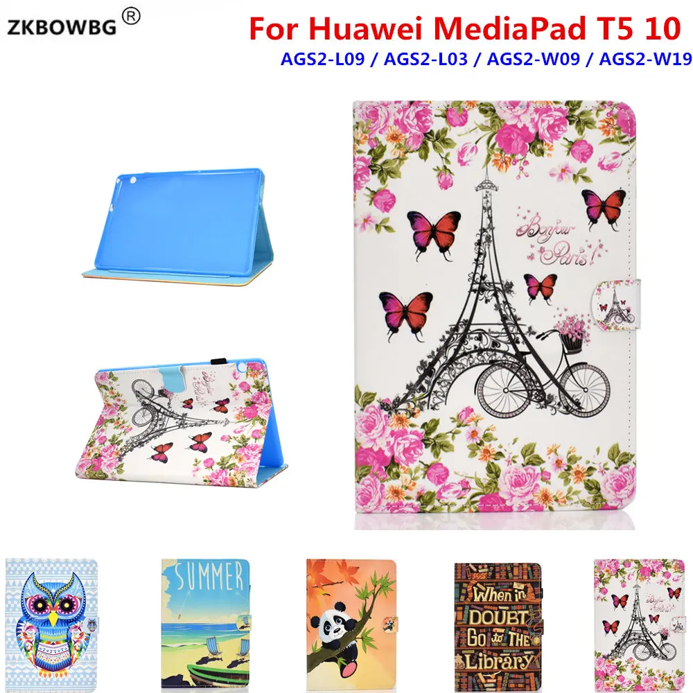 

Sleeve Case for Huawei MediaPad T5 10 AGS2-W09/L09/L03/W19 10.1" Tablet PU Leather Pouch Cover for Mediapad T5 10 10.1'' Bags