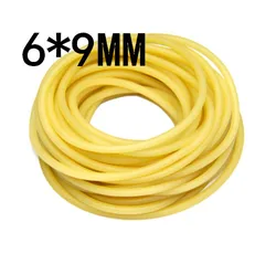 (5M without joint) 6x9mm Natural Latex Rubber Band Bungee Accessory for Outdoor Hunting Slingshot Catapult Elastic Parts #6090 (5M without joint) 6x9mm Natural Latex Rubber Band Bungee Accessory for Outdoor Hunting Slingshot Catapult Elastic Parts #6090