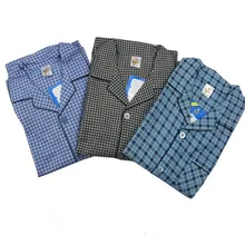 Pajamas For Men Spring And Autumn Pyjamas 100% Cotton Classic Plaid Long Sleeve Flannel Cloth Sleep Men’s Lounge Pajama Sets