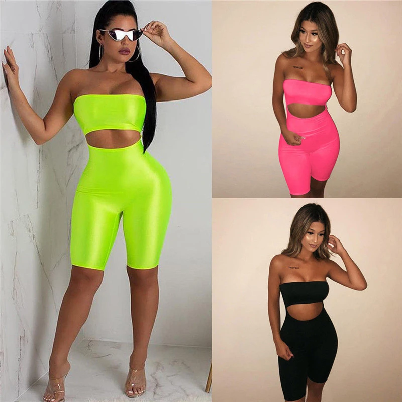 bodycon romper shorts