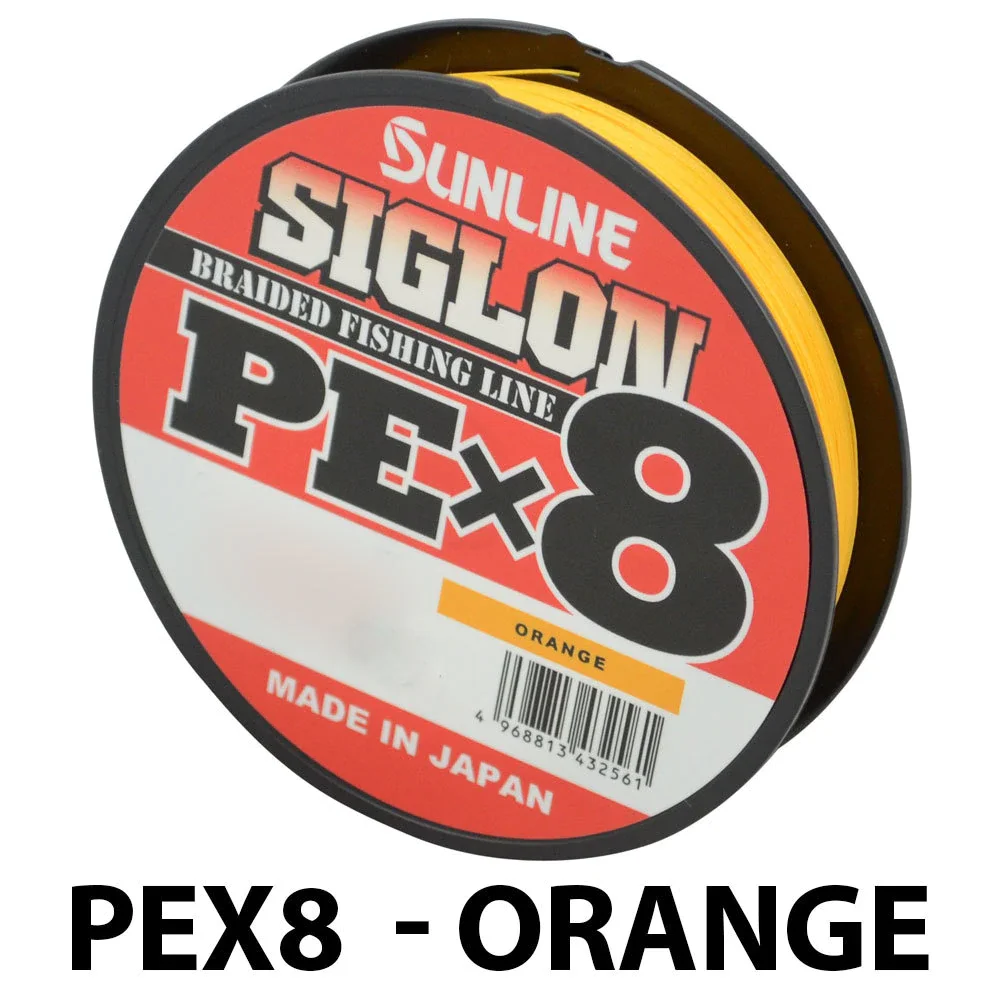 Original Sunline Siglon Pex8 150m Green Orange Color Braid 165