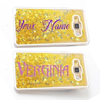 

Hard Glitter phone case for Samsung galaxy c5 c7 c9 pro customized sand liquid mobile cell shell bag personalized C5 C7 C9 Pro
