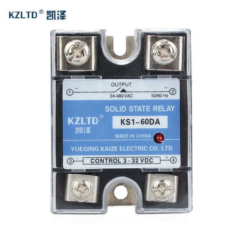 

Single Phase Solid State Relay 60A SSR 60A DC AC Solid State Relay SSR-60DA PID Temperature Controller SSR Relay SSR 60A DC