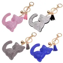 Rhinestone Tassel Keychain Bag Handbag Key Ring Car Key Pendant Delicate