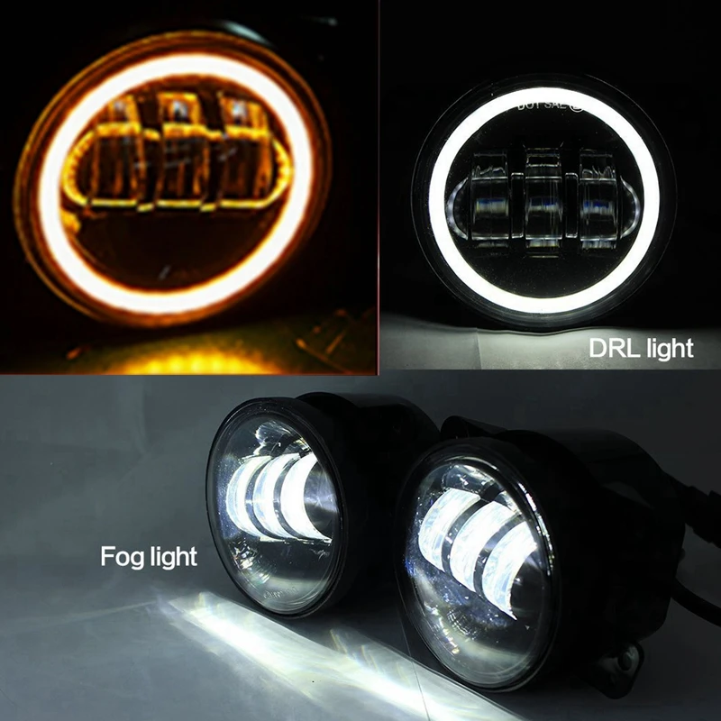 

Pair 4 Inch 30w Led Fog Lights Auto Led Headlight Driving Offroad Lamp for Jeep Wrangler Dodge Chrysler Front Bumper Lights
