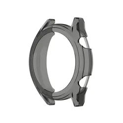 Transparent TPU Protective Case for Huawei Watch GT - Elegant Sport Active Classic Edition Cover (Black)