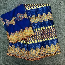 Нигерийская кружевная ткань из жаккардовой парчи baizn riche getzner Королевский Буле Базен Броде getzner 5+ 2 ярдов/партия