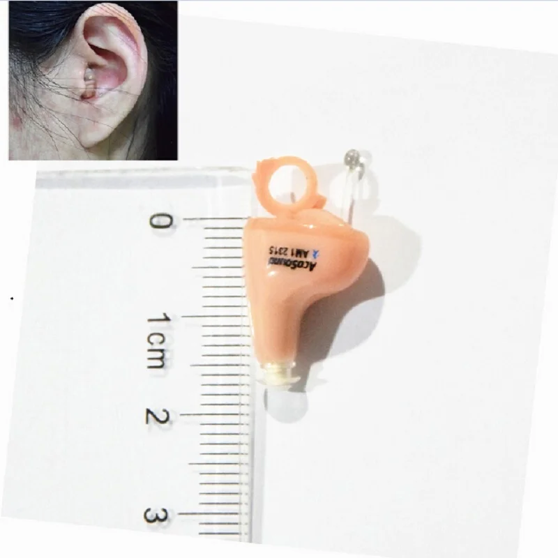 1 пара 610IF цифровой слуховой аппарат AcoSound CIC Невидимый наушник ушной аппарат звуковые усилители слуховой аппарат