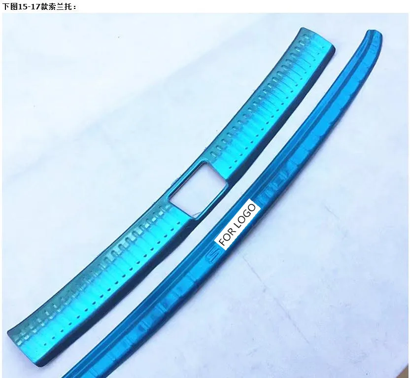 

Free Shipping car styling for 2015 2016 2017 KIA Sorento High quality stainless steel Rear bumper Protector Sill , car styling