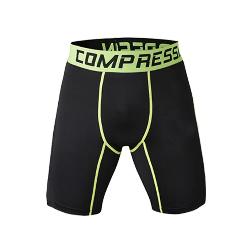 

Men Bodybuilding Shorts Fitness Workout Gyms Pants Soft Breathable Male Sportswear Running Cycling Elastic Compression Tights