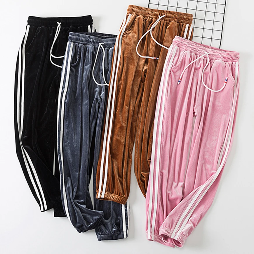 ZYFPGS 2019 Women's Nine Points Casual Pants Corduroy Fabric Casual Women Pants Plus Size Retro Waist Loose Z0710 ZYFPGS 2019 Women's Nine Points Casual Pants Corduroy Fabric Casual Women Pants Plus Size Retro Waist Loose Z0710
