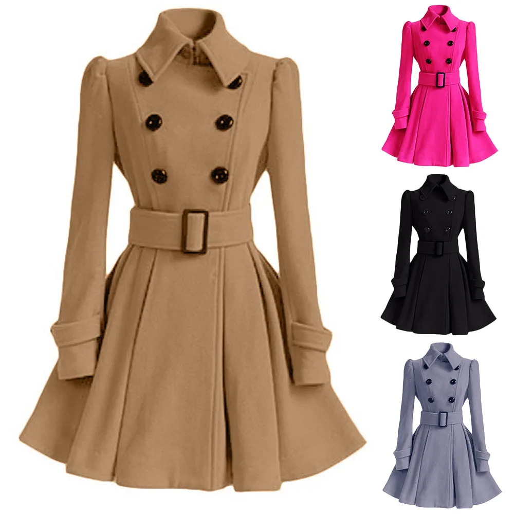 Женское пальто, зимняя куртка,, шерстяной Тренч, пояс для парки, длинный, теплый, плюс размер, Chamarra Cazadora Mujer, пальто для девочек, 18Oct22