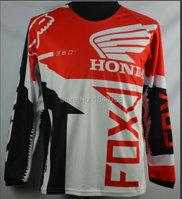 2015 NEW FASHION! HONDA Motorcycle Racing MTB cycling jersey long