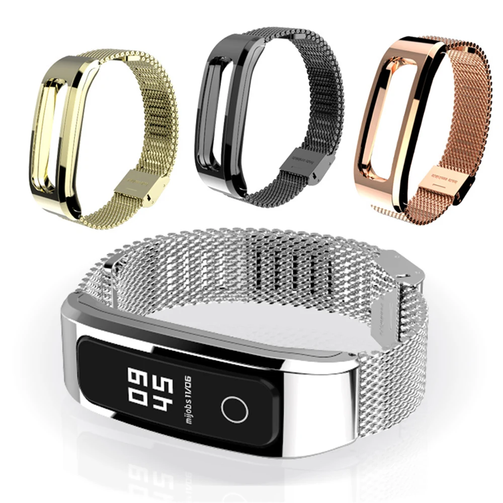 Mijobs Milanese Metal Strap for Huawei Honor Band 4 Running Strap Smart Watch Wristband Wrist Bracelet for Honor Band 4 Running Mijobs Milanese Metal Strap for Huawei Honor Band 4 Running Strap Smart Watch Wristband Wrist Bracelet for Honor Band 4 Running