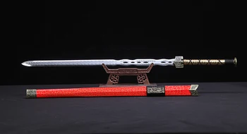 

Handmade Chinese High Manganese Steel Wushu Sword Kung Fu Longquan Jian Full Tang