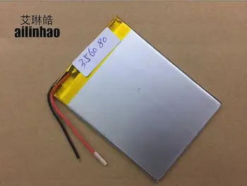 

ailinhao Battery 356080 For Onda VX530 Bluetooth Notebook Tablet PC iPAQ E-Book PDA Portable DVD Battery inner 2500mah 3.7V