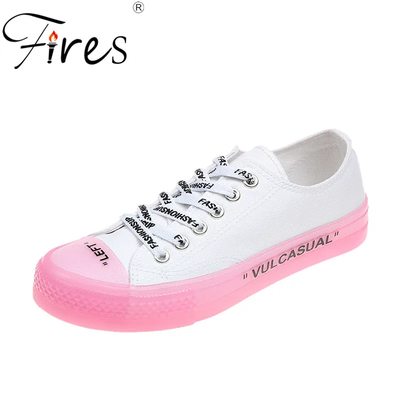 Fires Women Vulcanized Shoes Fashion Solid Color Women Canvas Shoes Lace-up Casual White Ladies Shoes Woman Zapatillas Sneakers цена Fires Women Vulcanized Shoes Fashion Solid Color Women Canvas Shoes Lace-up Casual White Ladies Shoes Woman Zapatillas Sneakers цены онлайн