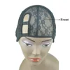 2 Comb M/L Size Left U Part Weaving Wig Cap Foundation Inside inner  for Wig Making Hair Extension weft DIY Black Color 2