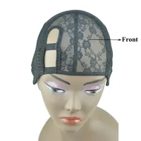 2 Comb M/L Size Left U Part Weaving Wig Cap Foundation Inside inner  for Wig Making Hair Extension weft DIY Black Color 2