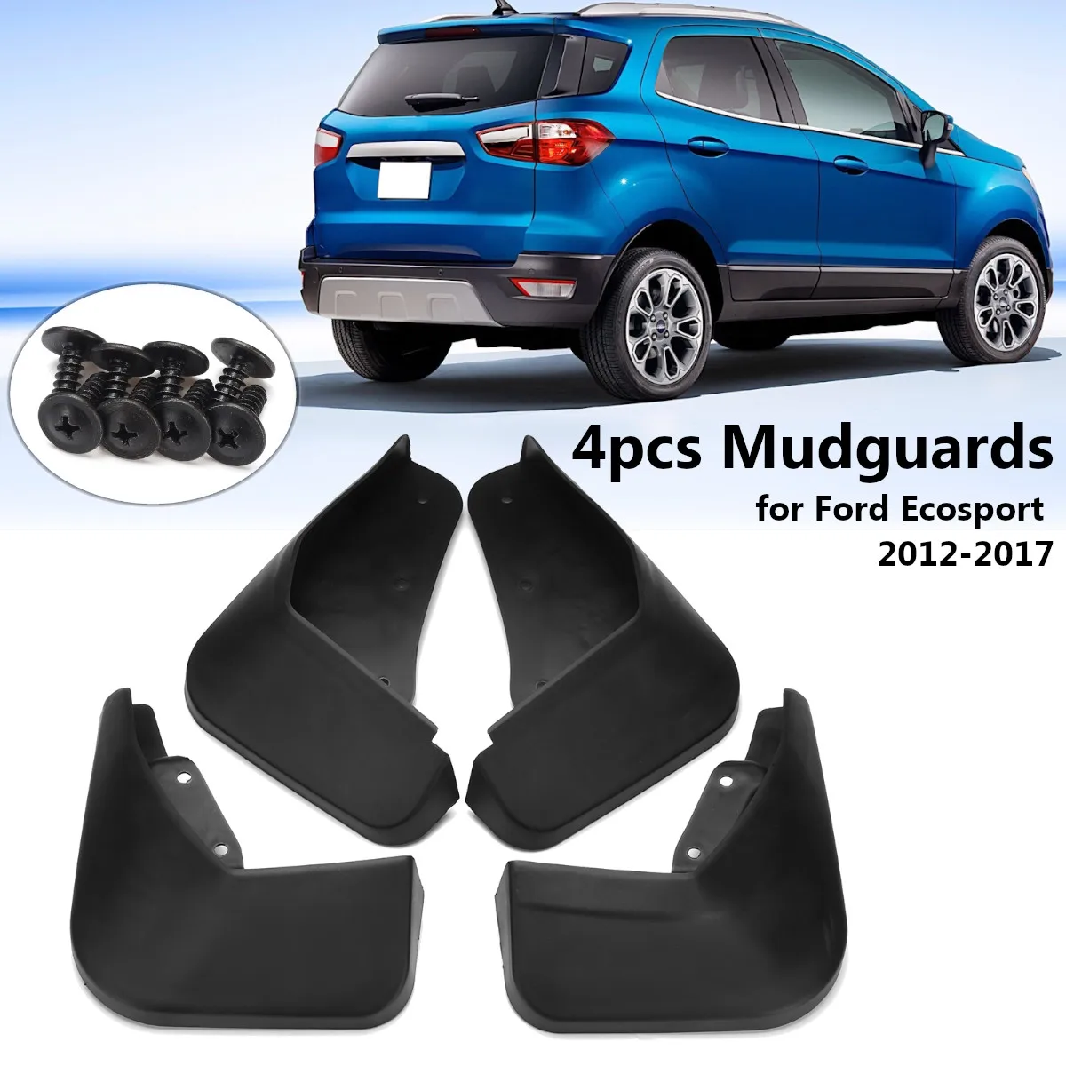 Buy 4Pcs Car Front Rear Mudguards Sludge Splash Guards