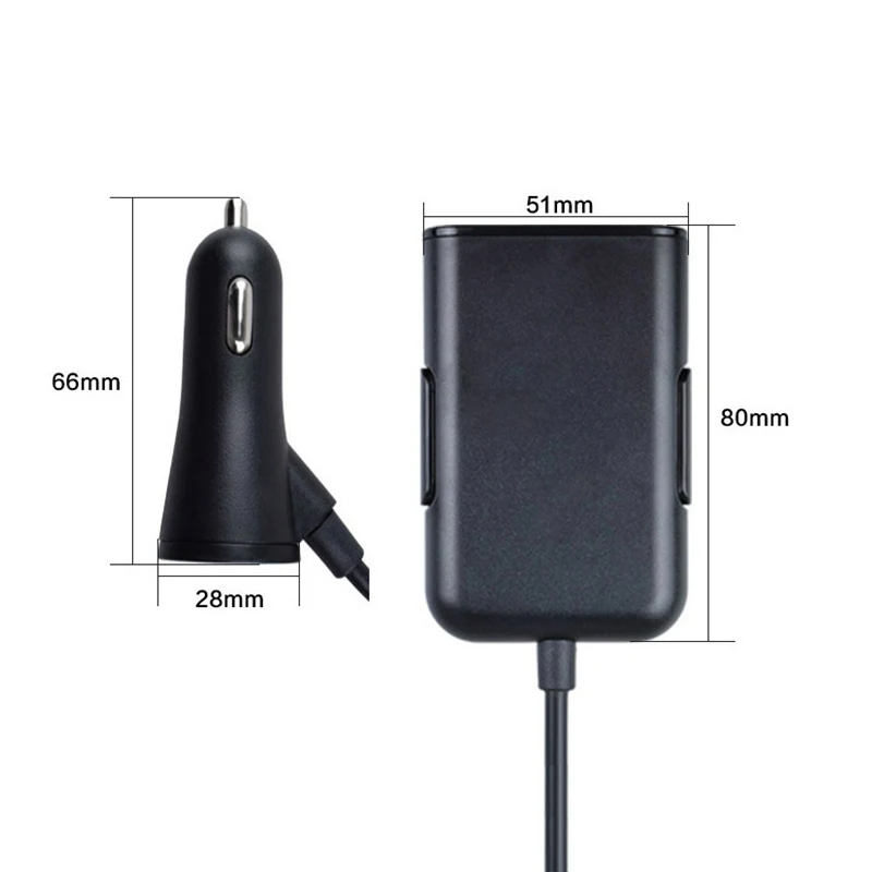 Универсальное автомобильное зарядное устройство с 4 USB портами QC3.0 + 2.4A 3.1A