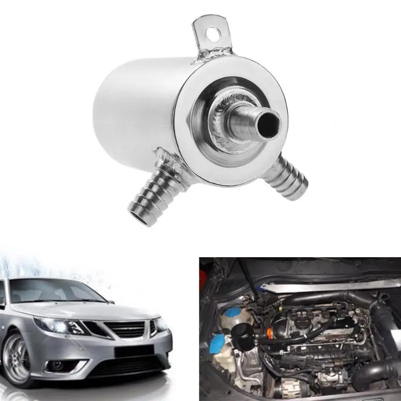 

Aluminum Car New Universal 0.5L Breather Tank Oil Catch Can Tank Oil With Lever Tube Coche Cylinder Reservoir Kit Accessories