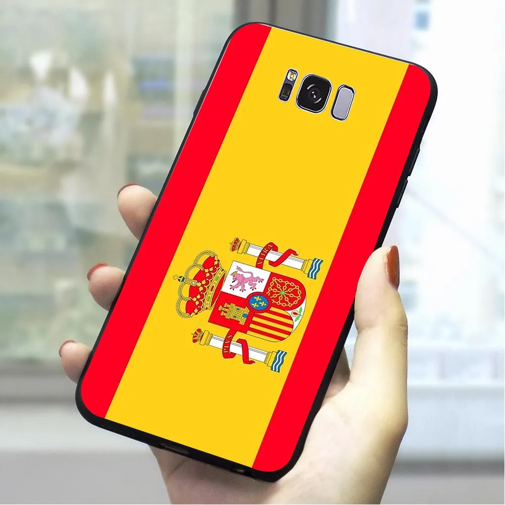 

Spain flag Soft TPU Cover for Samsung Galaxy S6 Edge Colorful Phone Case for S7 S8 Plus S9 S10 S10e Note 8 9 M10 M20 M30 Shell