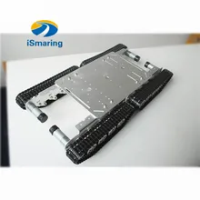 Официальный ismaring 4WD цистерны шасси ts600 Алюминий DIY отслежены гусеничный гусеницу RC игрушки комплект цепи Robotic автомобиль Accesso