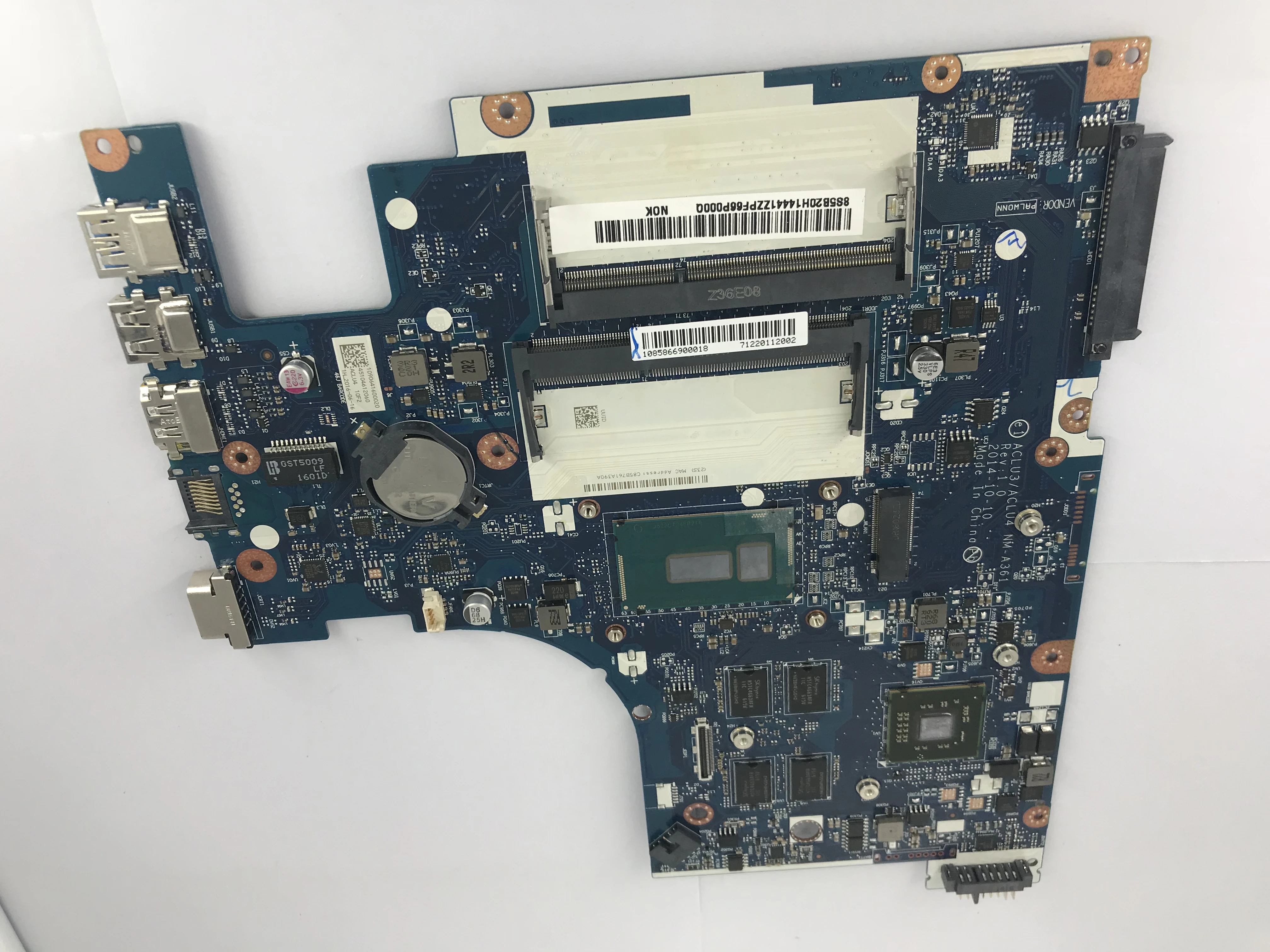 

High quality ACLU3/ACLU4 NM-A361 for Lenovo G50-80 Laptop Motherboard with i3 cpu DDR3L 100% Fully Tested