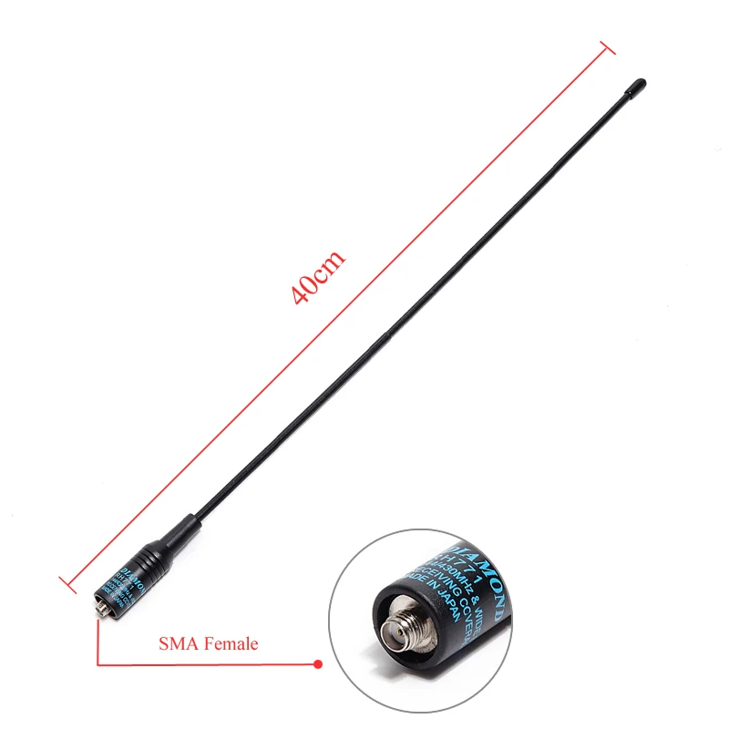Алмазная двухдиапазонная антенна VHF/UHF 144/430 МГц для рации Baofeng рация с радио