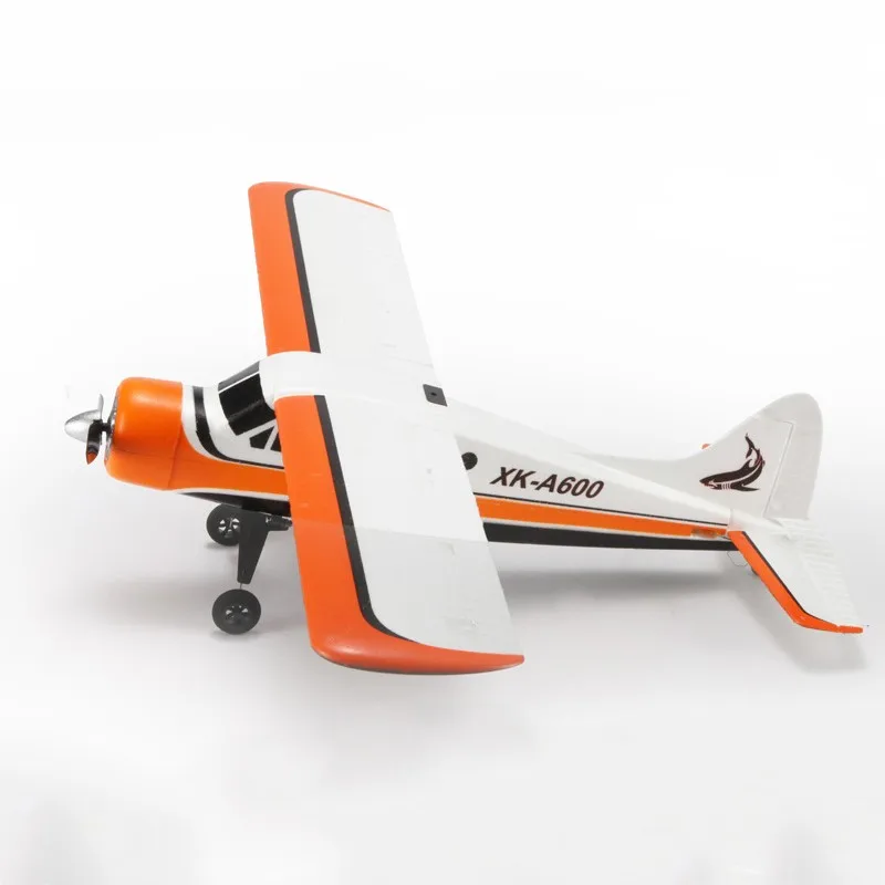 XK DHC-2 A600 4CH Brushless Motor 3D//6G RC Airplane 6 Axis Fixed Wing Glider Toy