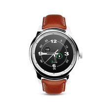 Smartch DM365 Bluetooth 4.0 Smart Watch 360*360 IPS full view & Leather Strap Pedometer Sleep Monitor Support Hebrew Turkish
