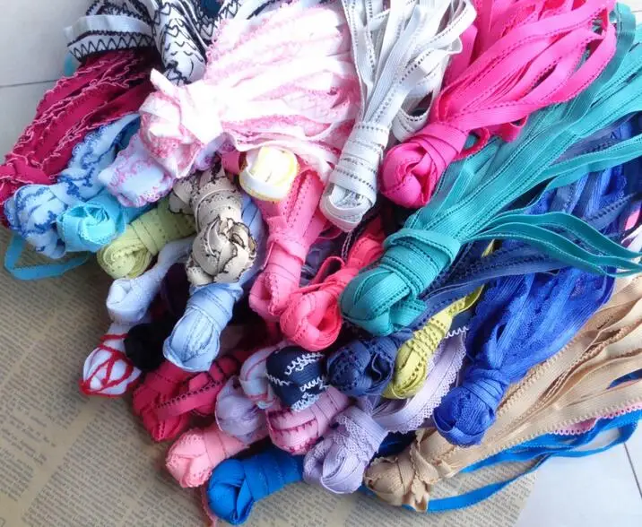 

1 Pack(8-10 meters) Random Colors 10mm width Elastic Stretch Lace Trim Sewing/Garment/Clothes Underwear Accessories