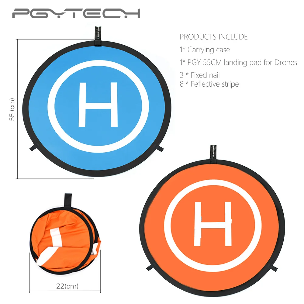 

PGYTECH DJI Mavic Pro Air 55CM Landing Pads DJI Mavic pro/platinum/ air/Spark Parking Apron drone parking carpet for DJI Tello